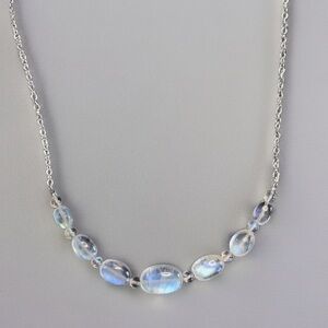 Hand Made Rainbow Moonstone Necklace